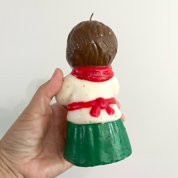 Vintage Jasco and Avon Christmas Wax Candle Figures People And Dog Set of Three - Picture 9 of 11